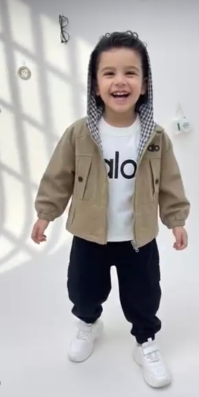 ست سه تیکه alo اسپرت وارداتی سویشرت دورس شلوار ۲تا۶ سال کد۱۷۸